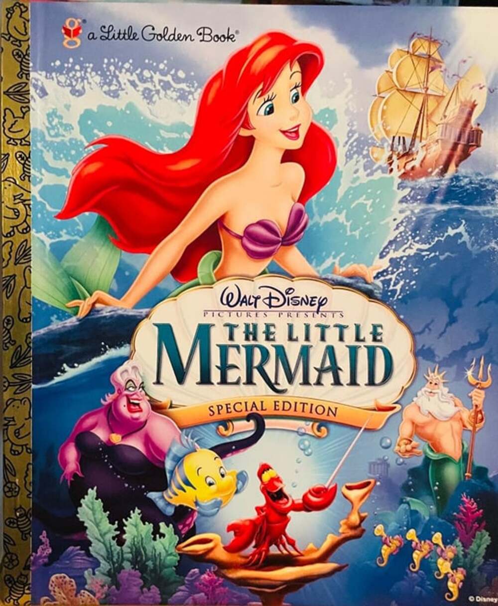NEW/MINT Vintage Disney The Little Mermaid Little Golden Book Circuit City Promo